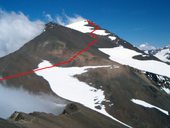 Normální výstupová trasa na Cerro Plata (6000m), Cordón del Plata, Argentina