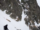 Kozia Kôpka (2100m) - středem jižní stěny, Vysoké Tatry, Slovensko