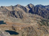 Panorama z hřebene Bašt, Vysoké Tatry, Slovensko