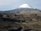 Krajina vytvářená sopečnou činností, Lauca, Chile