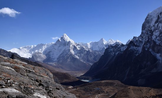 Tenhle pohled na Ama Dablam jsem si užil až v Praze