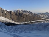 První den výstupu na Pik Lenina (7134m) - z 4400m do 5830m, Pamír, Kyrgyzstán