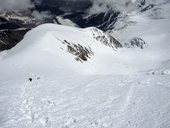 Aklimatizační procházka do třetího výškového tábora C3 (6125m), Kyrgyzstán