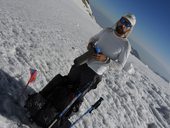 Sestup do základního tábora Ačik-Taš pod Pikem Lenina (7134m), Pamír, Kyrgyzstán