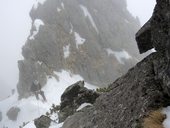 Východná Žeruchová veža (2080m) - jihovýchodní roklinou na hřeben, Vysoké Tatry, Slovensko