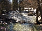 Po tatranské magistrále z Hrebienku přes Veľkou Svišťovku na Chatu pri Zelenom plese, Vysoké Tatry, Slovensko