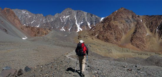 Aklimatizační výstup do kempu El Salto (4200m), Cordón del Plata, 10.ledna 2008