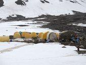 Cesta ze základního tábora Ačik-Taš do C1 (4400m), Kyrgyzstán