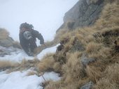 Východná Žeruchová veža (2080m) - jihovýchodní roklinou na hřeben, Vysoké Tatry, Slovensko