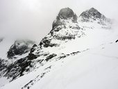 Kozia Kôpka (2100m) - středem jižní stěny, Vysoké Tatry, Slovensko