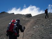 Aklimatizace v pohoří Cordón del Plata poblíž Mendozy, Argentina