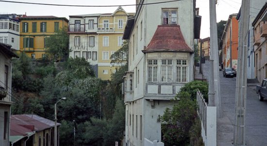 Valparaíso - uličky starého města v kopcích, Chile