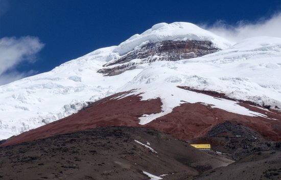 Chata José Rivas (4850m) pod Cotopaxi (5897m), Ekvádor