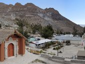 Belén s oběma kostely na stupňovitém náměstí, Chile