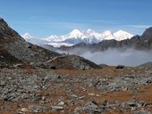 Langtang přes sedlo Ganja La, Nepál