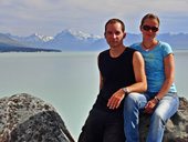 z Pukaki na pozadi Mt Cook