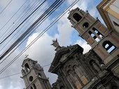 Obrázky z ulic a náměstí městečka Otavalo - koslet El Jordán, Ekvádor