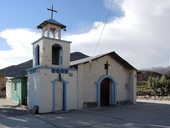 Kostel v osadě Saxamar, Chile