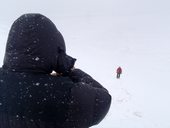 Cesta ze základního tábora Ačik-Taš do C1 (4400m), Kyrgyzstán