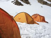 Aklimatizační výstup do druhého výškového tábora C2 (5380m), Kyrgyzstán