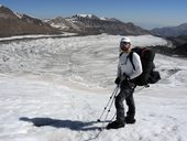 Sestup do základního tábora Ačik-Taš pod Pikem Lenina (7134m), Pamír, Kyrgyzstán