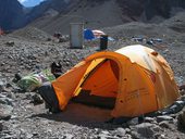 Přístup pod Aconcagua údolími Vacas a Relinchos, Argentina