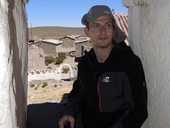 Jirka ve zvonici kostelíku v Isluze, Chile