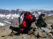 Aklimatizace v pohoří Cordón del Plata poblíž Mendozy, Argentina