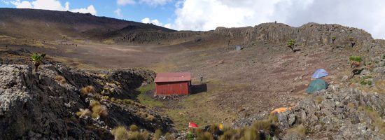 Tábořiště Minto´s Hut (4300m)
