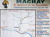 Orientační mapka soustavy vodopádů Machay ...