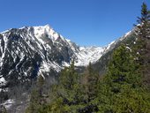 Po tatranské magistrále z Hrebienku přes Veľkou Svišťovku na Chatu pri Zelenom plese, Vysoké Tatry, Slovensko