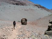 Přístup pod Aconcagua údolími Vacas a Relinchos, Argentina