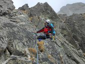 Kozia Kôpka (2100m) – jižní (Puškášův) pilíř, Vysoké Tatry, Slovensko