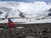 Cesta ze základního tábora Ačik-Taš do C1 (4400m), Kyrgyzstán