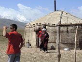 Cesta z Oše do základního tábora Ačik-Taš (3600m), Kyrgyzstán