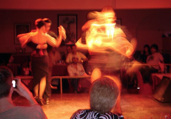 Arentinské tango - představení tanga, včetně výborné večeře, San Telmo, Buenos Aires, 7. února 2008.