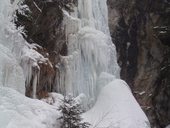 Ledové lezení v rakouském údolí Őtztal (únor 2012)