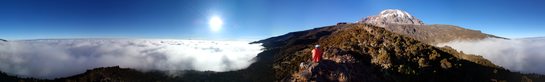 360° Panorama - Kilimandžáro (5985m), Umbwe Route