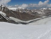 Aklimatizační výstup do druhého výškového tábora C2 (5380m), Kyrgyzstán