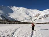 Aklimatizační výstup do druhého výškového tábora C2 (5380m), Kyrgyzstán