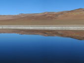 Laguna Quepiaco, přírodní rezervace Los Flamencos, Chile