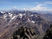 Aklimatizace v pohoří Cordón del Plata poblíž Mendozy, Argentina