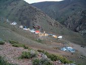 Aklimatizace v pohoří Cordón del Plata poblíž Mendozy, Argentina