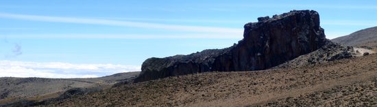 Lava Tower (4500m) - cestou do tábořiště Arrow Glacier