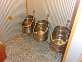 záchody v pivovaru