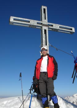 Similaun (3606m) - Martin na hraniční hoře (Rak./It.).