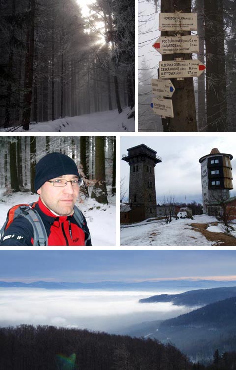Výstup na Čerchov (1042m) v Českém lese.