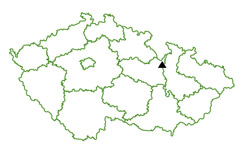 Mapa - Jeřáb (1003m), Hanušovická vrchovina