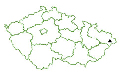 Mapa - Lysá Hora (1323m), Moravskoslezské Beskydy
