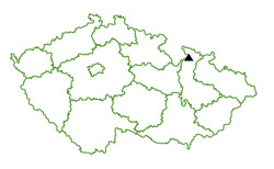 Mapa - Smrk (1126m), Rychlebské hory.